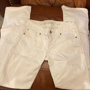 Express size 0 regular white jeans